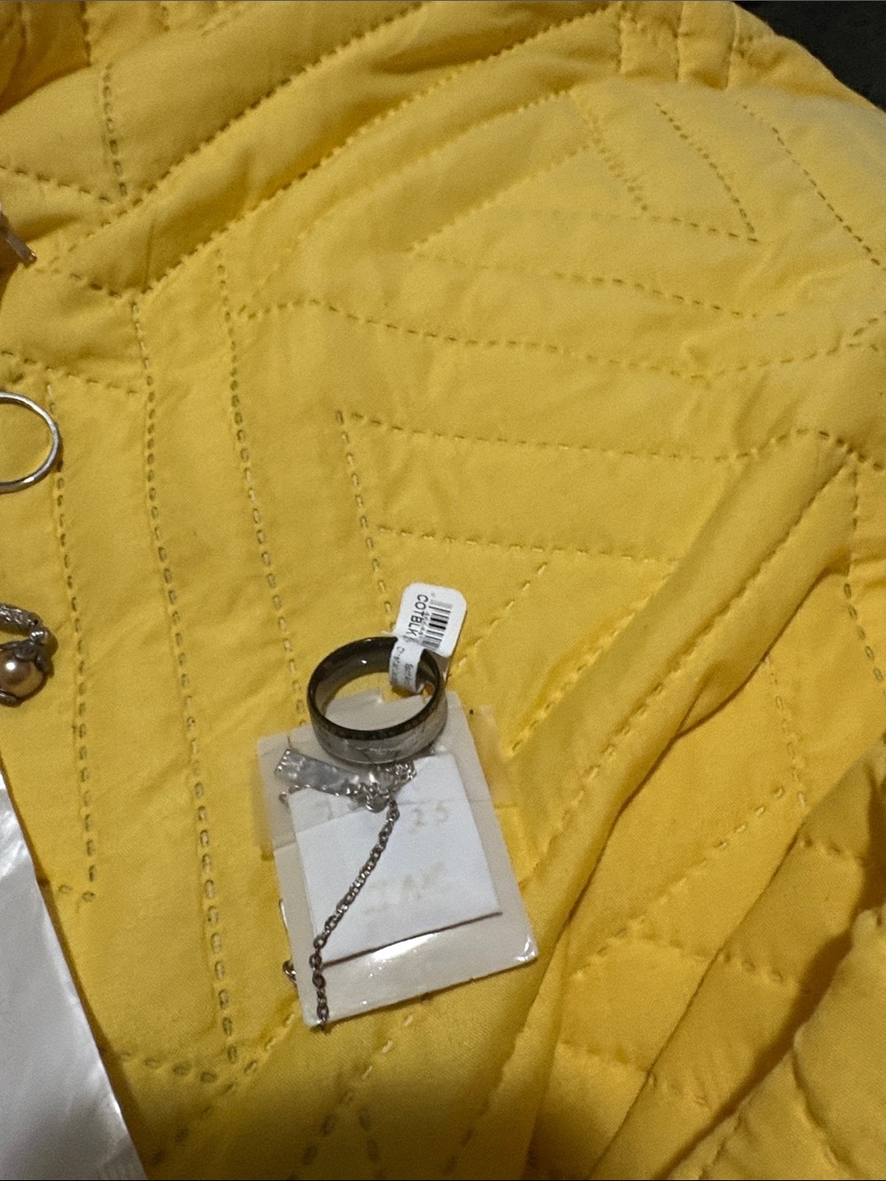 Stylish Yellow Quilted Women's Jacket